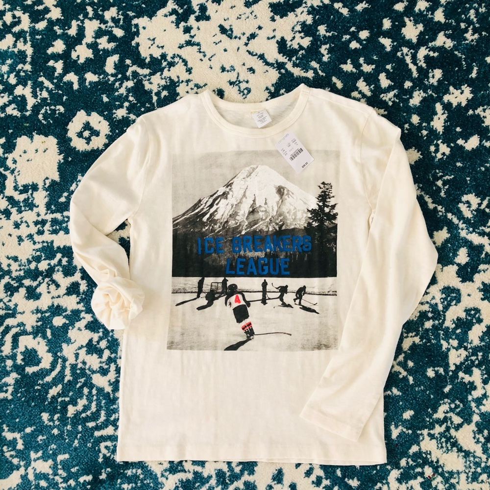 Crewcuts NWT boys size 12 long sleeve lightweight graphic tee